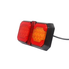 Kramp Lumină spate multifuncțională LED 12-24V Cablu 1.5m Portocaliu Roșu 209x100x30mm
