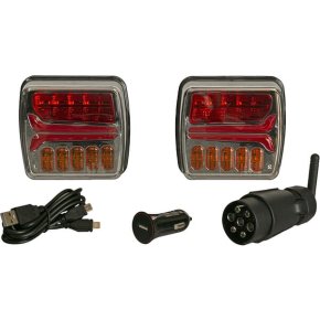 Kramp Set lămpi fără fir AU/NZ LED Magnetic IP65 9-15V