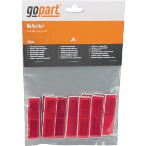 Reflector LA75009 dreptunghiular roșu autoadeziv 69 x 20 x 6 mm gopart