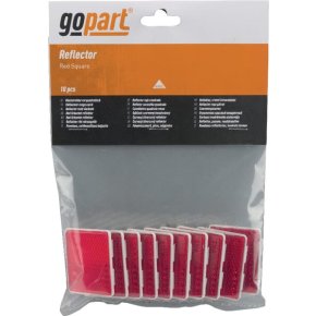 Reflector LA75012 Pătrat Autoadeziv Roșu 39x48x6 mm gopart