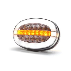 Kramp Lumină frontală multifuncțională LED ovală 12-24V 136.4x91x40mm