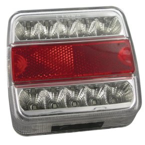 Kramp Lumină Spate LED Pătrat 1W 12V 18 LED-uri 106x35x98mm