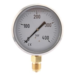 Manometru MA100400L08SSGF 7211 0-400 bar Conectare Inferioară Ø100 mm 1/2 in ET