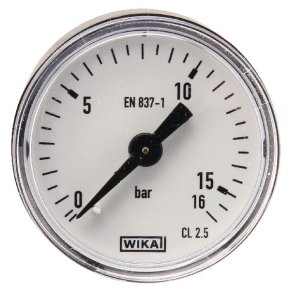 Manometru MA4016B02PL Conectare spate 0-16 bar Ø40mm WIKA