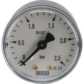 Manometru MA50025B04PL racord spate 0-2,5 bar ø50 mm WIKA