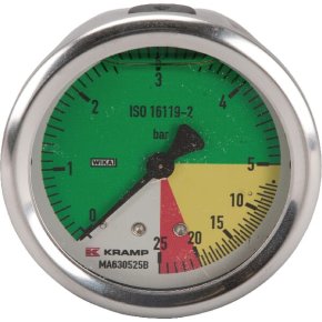 WIKA Manometru MA630525B 63 1/4in Conectare Spate Analogic