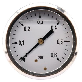 Manometru MA6306B04SSGF 7214 0-0.6 bar Conectare spate 63 mm 1/4 in ET
