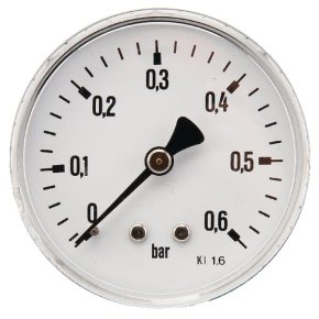 Manometru MA6306B04ST Serie 6004 Conectare spate 0-0.6 bar 63 mm 1/4 in ET