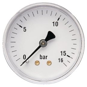Manometru MA6316B04ST 6004 0-16 bar 1/4" spate Ø63 mm ET