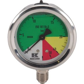 Manometru MA632060 1/4” AHL inferior fix 63 mm WIKA