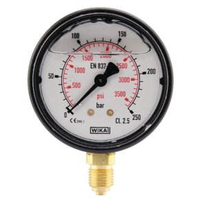 Manometru MA63250L04PLGF 0-250 bar 1/4 jos Ø63 mm WIKA