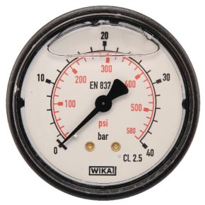 Manometru MA6340B04PLGF Ø63 0-40bar Spate 1/4 in WIKA