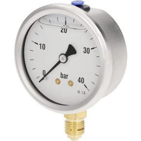 Manometru MA6340L04SSGF 7211 0-40 bar Glicerină Ø63 1/4" jos ET