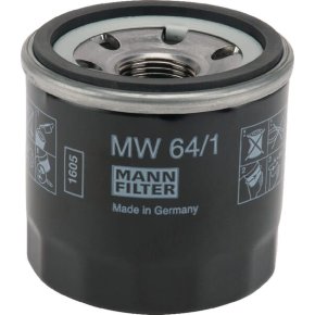 MANN-FILTER Filtru de ulei MW 64/1 M20x1.5 65mm Lungime 66mm Diametru exterior