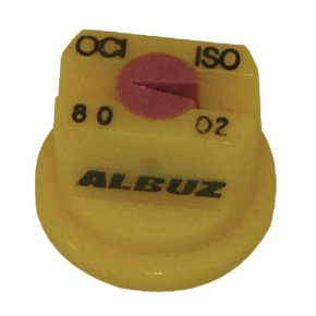 Duză descentrată ventilator plat OCI8002 OC 80° 02 galben Albuz