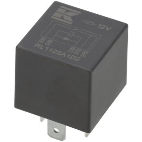 Releu mini RL1122A1D2 12V contact dublu 2x20A diodă fără suport Kramp