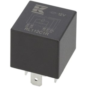 Releu mini RL112C1R interschimbare 12V 30A/40A cu rezistor fără suport Kramp