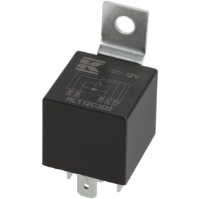 Releu mini RL112C3D2 12V interschimbare 30A/40A diodă Kramp