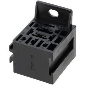 Mufă releu mini RL990450 cu suport, 5x6,3mm + 4x2,8mm Kramp