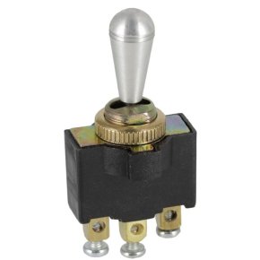 Întrerupător cu manetă SW10013KR Pornit-Oprit-Pornit 12-24VDC/10A 125-250VAC/2A Kramp