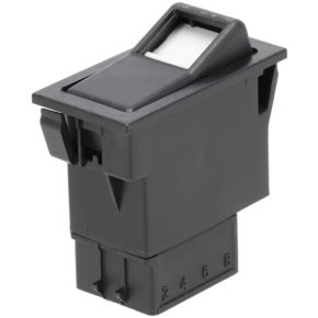 Întrerupător basculant II+I-0 SW10030KR iluminare de localizare 7 pini 12-24V Kramp