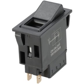 Comutator basculant SW10033KR II+I-0 12-24V 5 pini iluminare funcțională cu bec Kramp