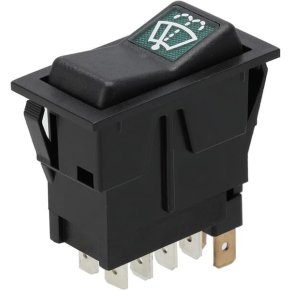 Întrerupător basculant SW10041KR I-0-(II) Mom-On-On 12V 8 pini Kramp