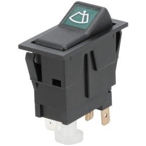 Întrerupător basculant SW10048KR I-0-II Pornit-Pornit-Pornit Ștergătoare 12V 4 pini Kramp