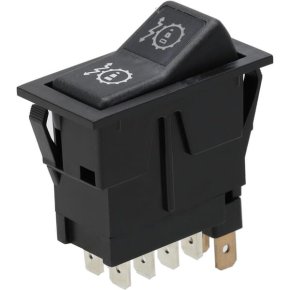 Întrerupător basculant SW10051KR I-0-II reglaj sensibilitate transmisie dublu în trepte 12V 8 pini Kramp