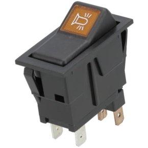 Întrerupător basculant SW10055KR I-0 far rotativ 12V 2 pini Kramp