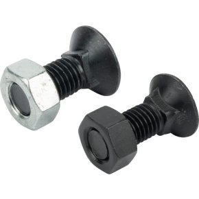 Kramp Set șuruburi plug TB30107 cu gât pătrat și piuliță M12x35mm VK M14x35mm VK