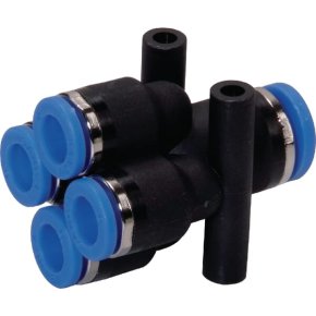 Kramp Conector T reducție fixată TMC86666P 4 poziții 8-6-6-6-6 mm