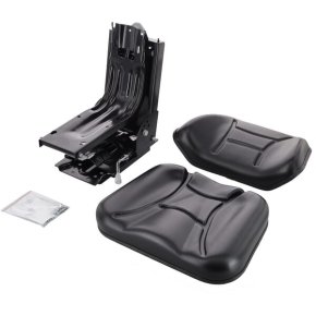 Kramp Scaun TS21000KR din PVC cu suspensie mecanică Negru Lățime 510 mm