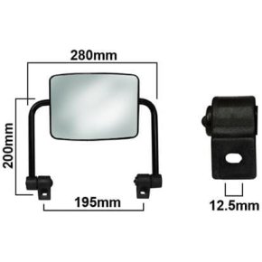 Vapormatic Ansamblu oglindă plată VLD1056 VLD1047 Plat Stânga Dreapta