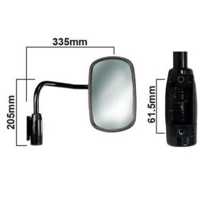 Vapormatic Set oglindă VLD1067 dreapta Convex