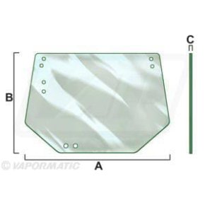 Vapormatic Geam VPM7193 Spate Transparent John Deere 6mm