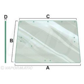 Vapormatic Geam VPM7203 L36606 Nuanțat Spate 1134x1270x830 mm