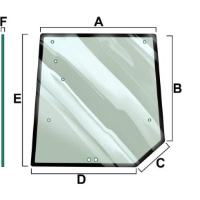 Vapormatic Sticlă geam spate VPM7363 Nuanțat