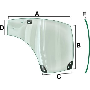 Vapormatic Geam ușă VPM7423 stânga