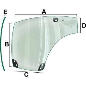 Vapormatic Geam ușă VPM7424 Dreapta
