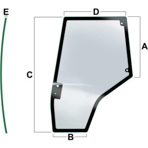 Vapormatic Geam ușă VPM7451 Nuanțat