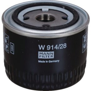 MANN-FILTER Filtru de ulei W 914/28 Filet M22x1.50 Diametru 93mm Lungime 78mm