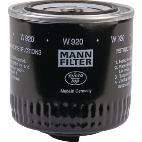 MANN-FILTER Filtru de ulei W920 Celuloză impregnată Nominal 3/4 in