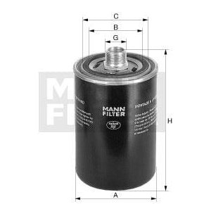 MANN-FILTER Filtru hidraulic WD9404 M24 162mm 93mm