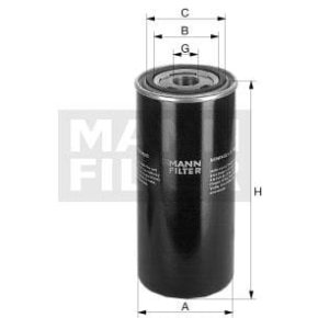 MANN-FILTER Filtru Ulei M24x1.5 212mm 93mm