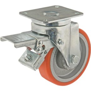 Rolă de ghidare WH700P125 cu frână 125mm Ro-Carr