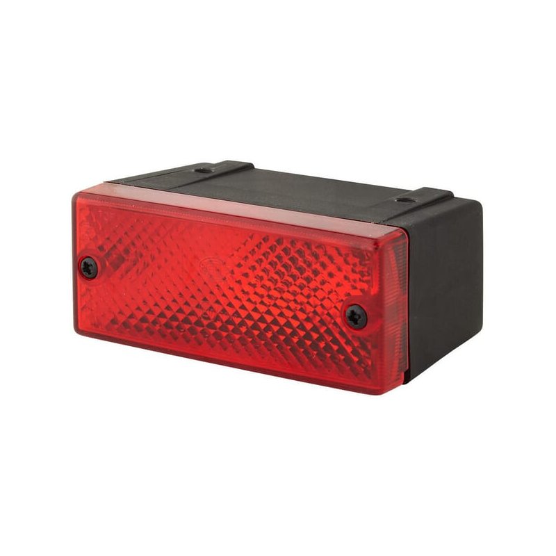 Lampă de ceață 2NE006609001 Dreptunghiulară Roșie 12V Cu șurub 106x45mm Hella