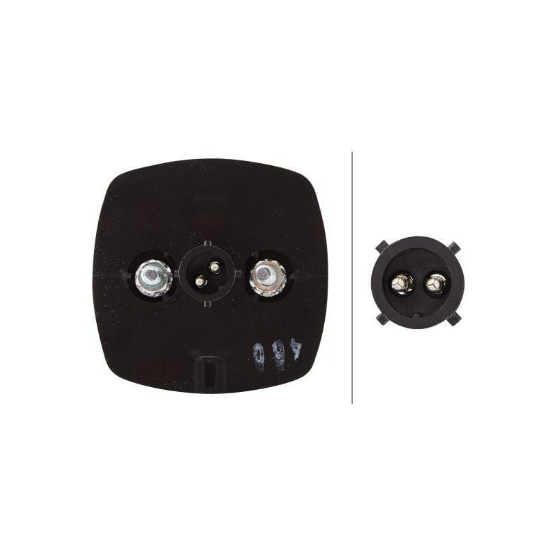 Far de poziție 2PF996112031 Pătrat 5W 12V Transparent Cu șurub Hella