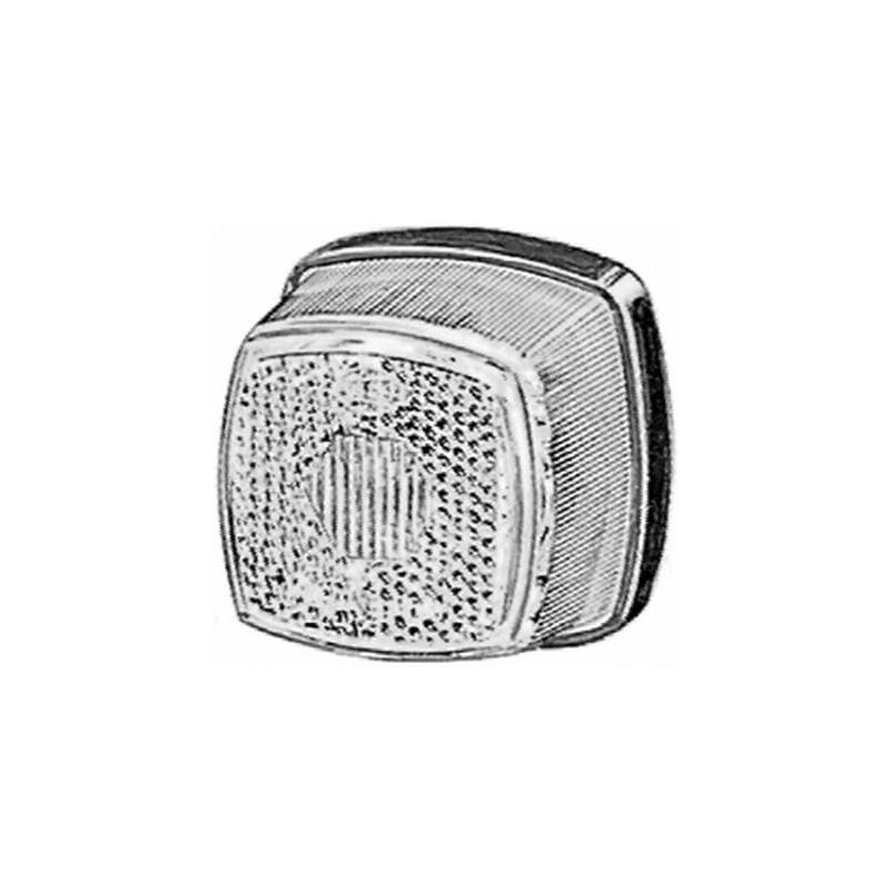 Lampă de delimitare 2PG003057067 Pătrată 5W 12V Albă Transparentă Hella