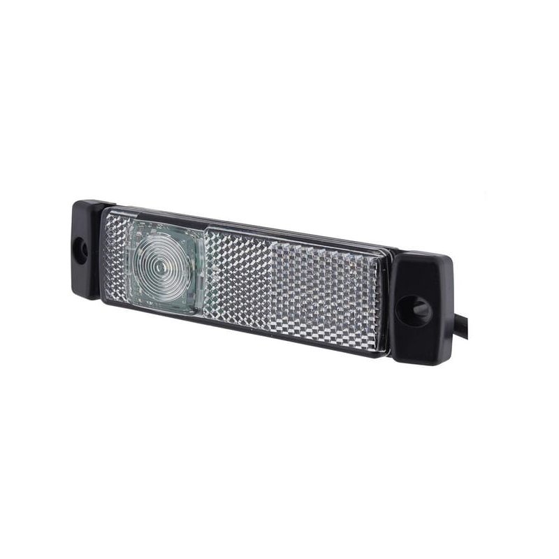 Lampă de delimitare LED 2PG008645961 Dreptunghiulară 24V Alb Hella